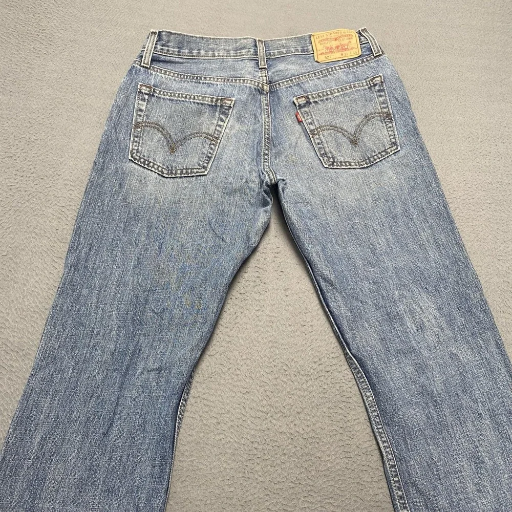 VTG Levis 527 Jeans Mens 32x34 Blue Low Bootcut Denim Medium Wash Cotton y2k